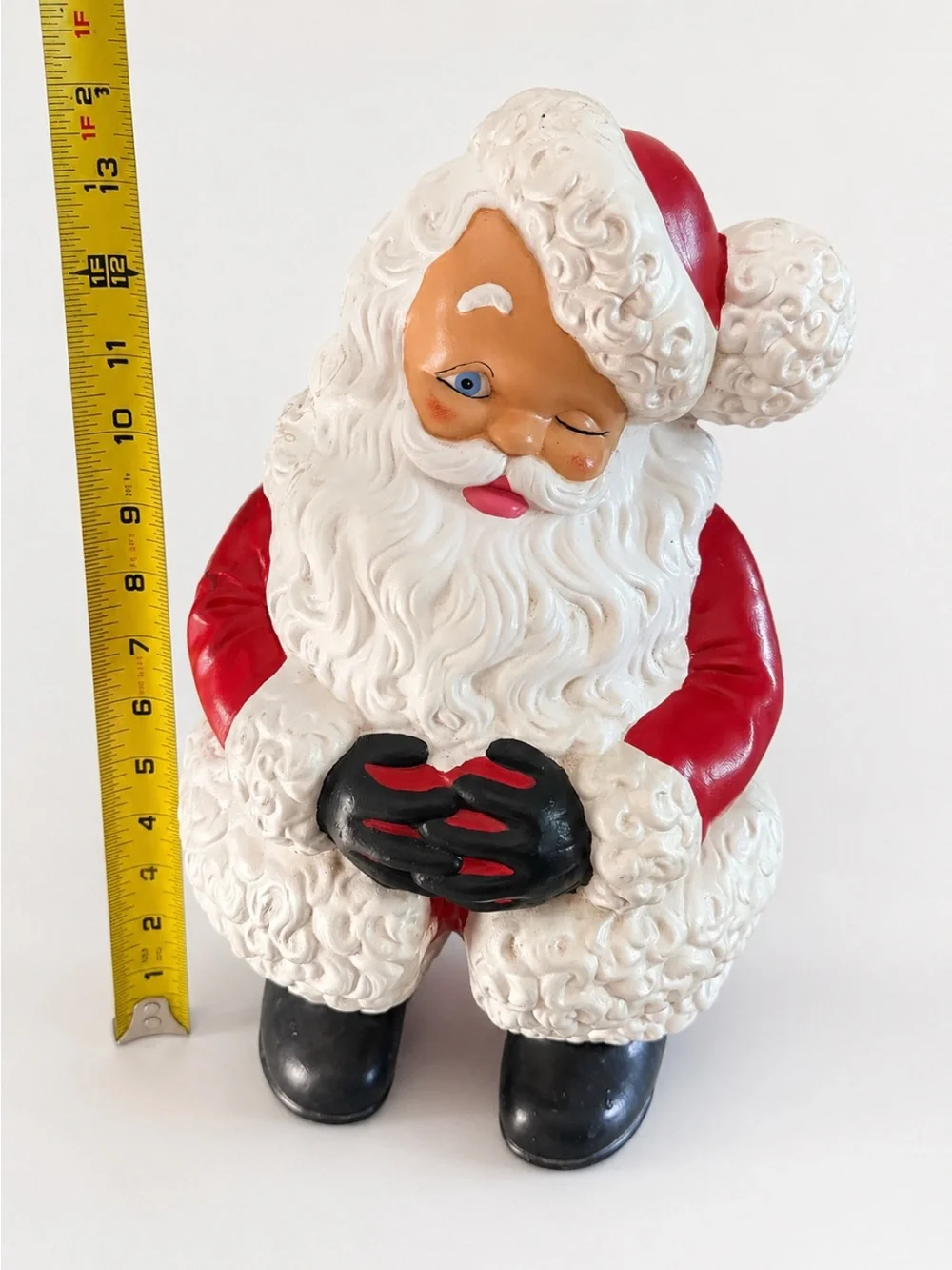 Vintage Ceramic Atlantic Mold Winking Santa Claus Christmas Holiday Home Decor